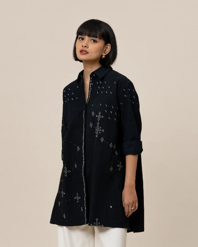 Women's Blouse with Wide CollarANGKASA - Oversized Shirt