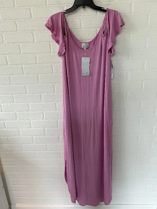 Women's Off-the-Shoulder DressesPink Dress Casual Maxi Clothes Mentor, Size L