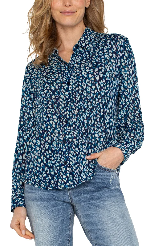 Women's Tapered PantsBUTTON UP WOVEN BLOUSE