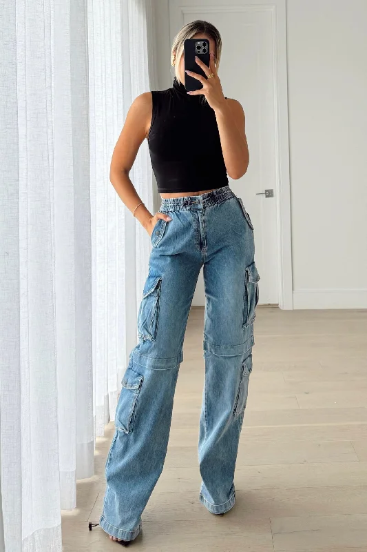 Women's Jumpsuits with Narrow CollarSANDRINE JEANS