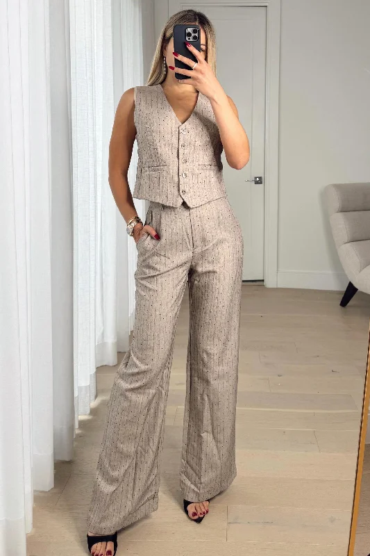 Women's Jumpsuits with Low CollarSILVIA SET