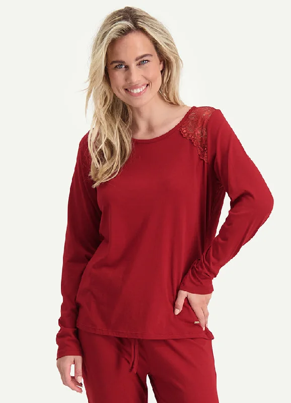 women's pajamas with a comfortable fitShirt Lange mouw 250103 488