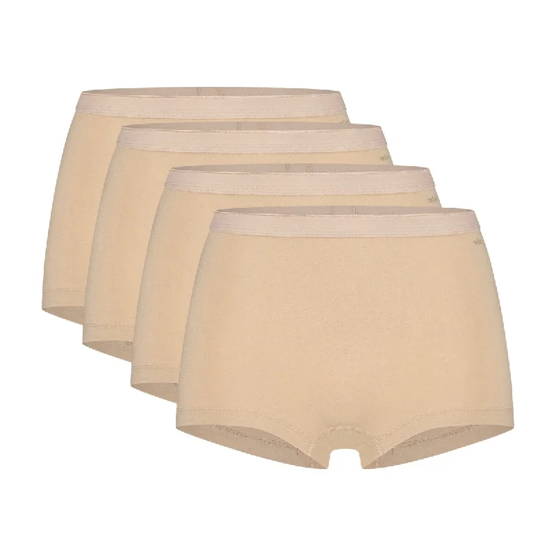 moisture-wicking mesh panties for intense workoutsTen Cate - 32419 - Basic Women Shorts 4-pack - Beige