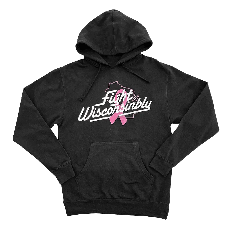 Women's Hooded Sweatshirts with Hidden PocketsFight Wisconsinbly Hoodie