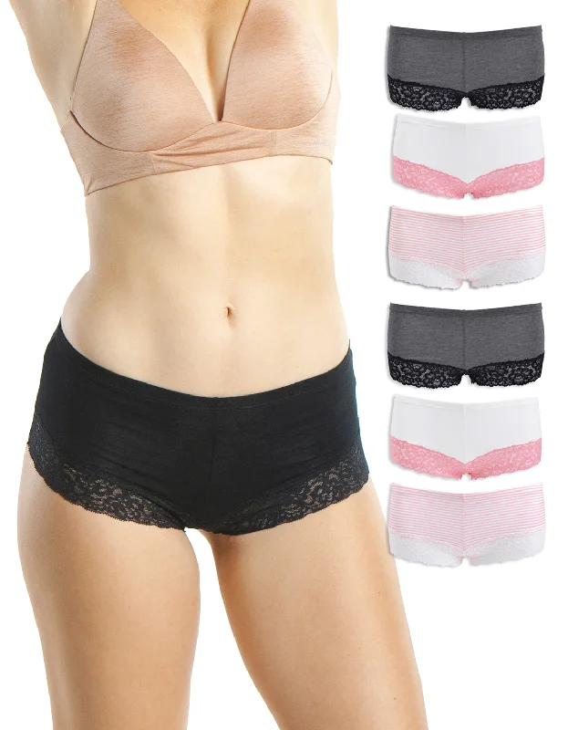 sheer lace bikini panties for a seductive lookEveryday Lace Boyshorts | Glam Palette