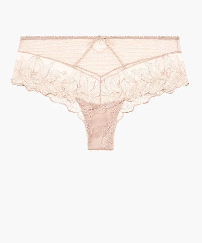 plus-size lace thong panties with stretch fabricAubade - FLEUR DE TATTOO - Shorty