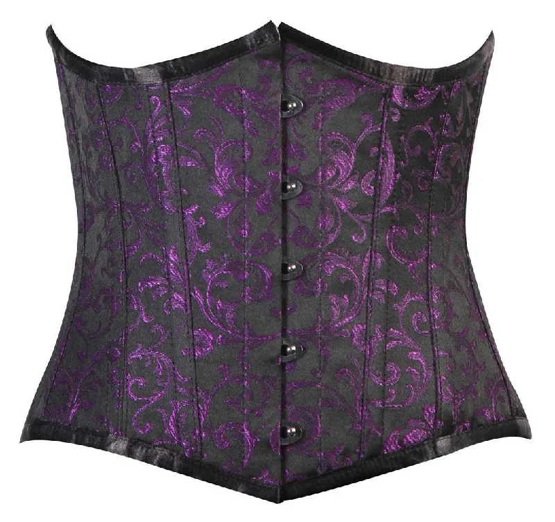 seamless waist cincher for tummy controlCANDY PURPLE/BLACK BRO-200