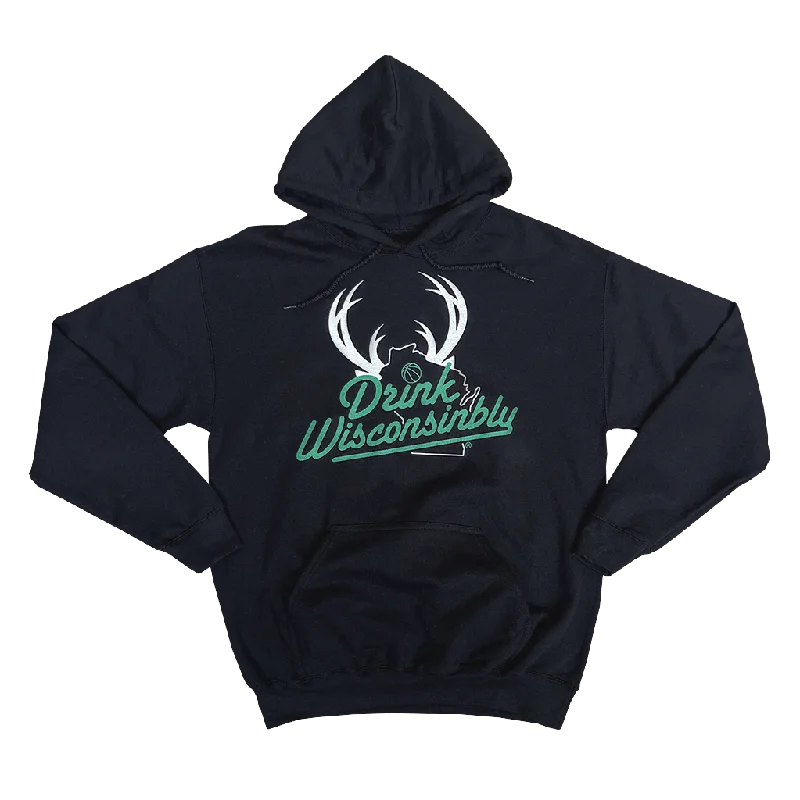 Women's Hooded Sweatshirts with Soft FabricMilwaukee Antlers Basketball Hoodie