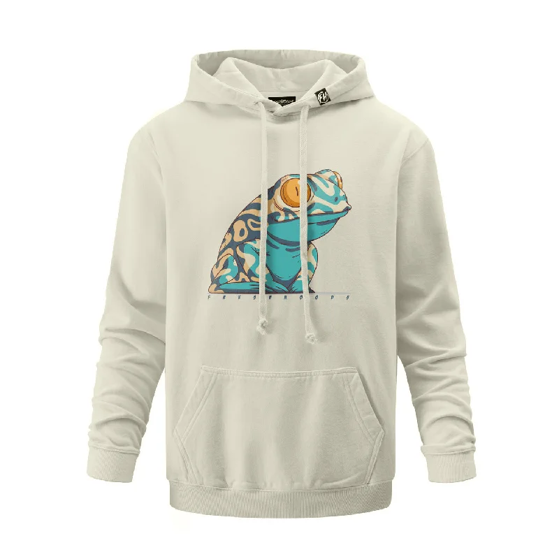 Women's Hooded Sweatshirts with Kangaroo PocketsAmazed Froggy Hoodie