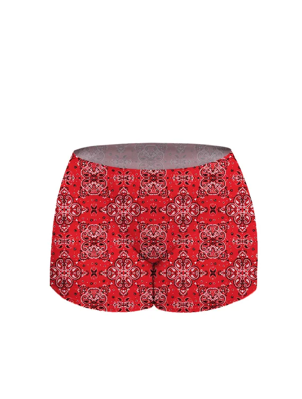 lightweight mesh panties with a lace overlay for a romantic touchAiraModal™ Ruby Paisley Boy Short