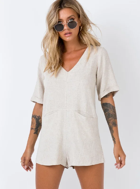 Zara Romper Natural