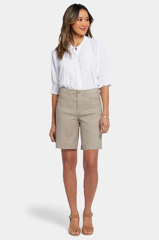 Women's Street Style Shorts5 Pocket Bermuda Shorts - Saddlewood