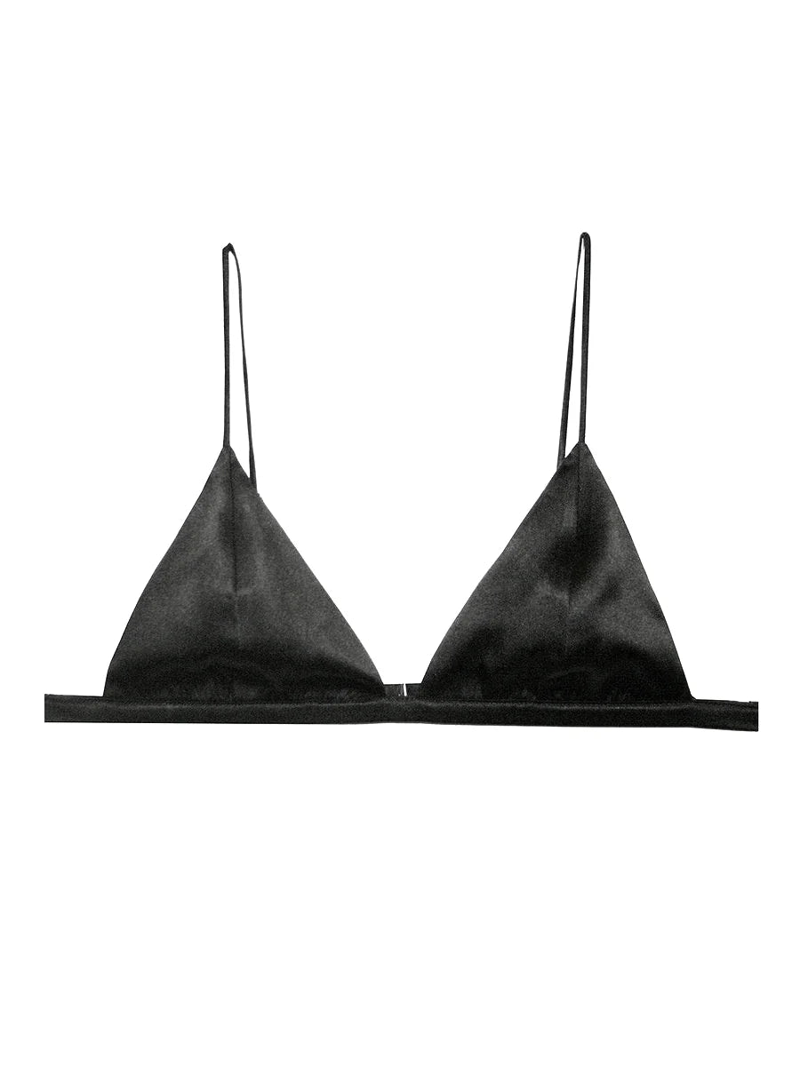 wireless bra for daily wearBlack Luxe Triangle Bra