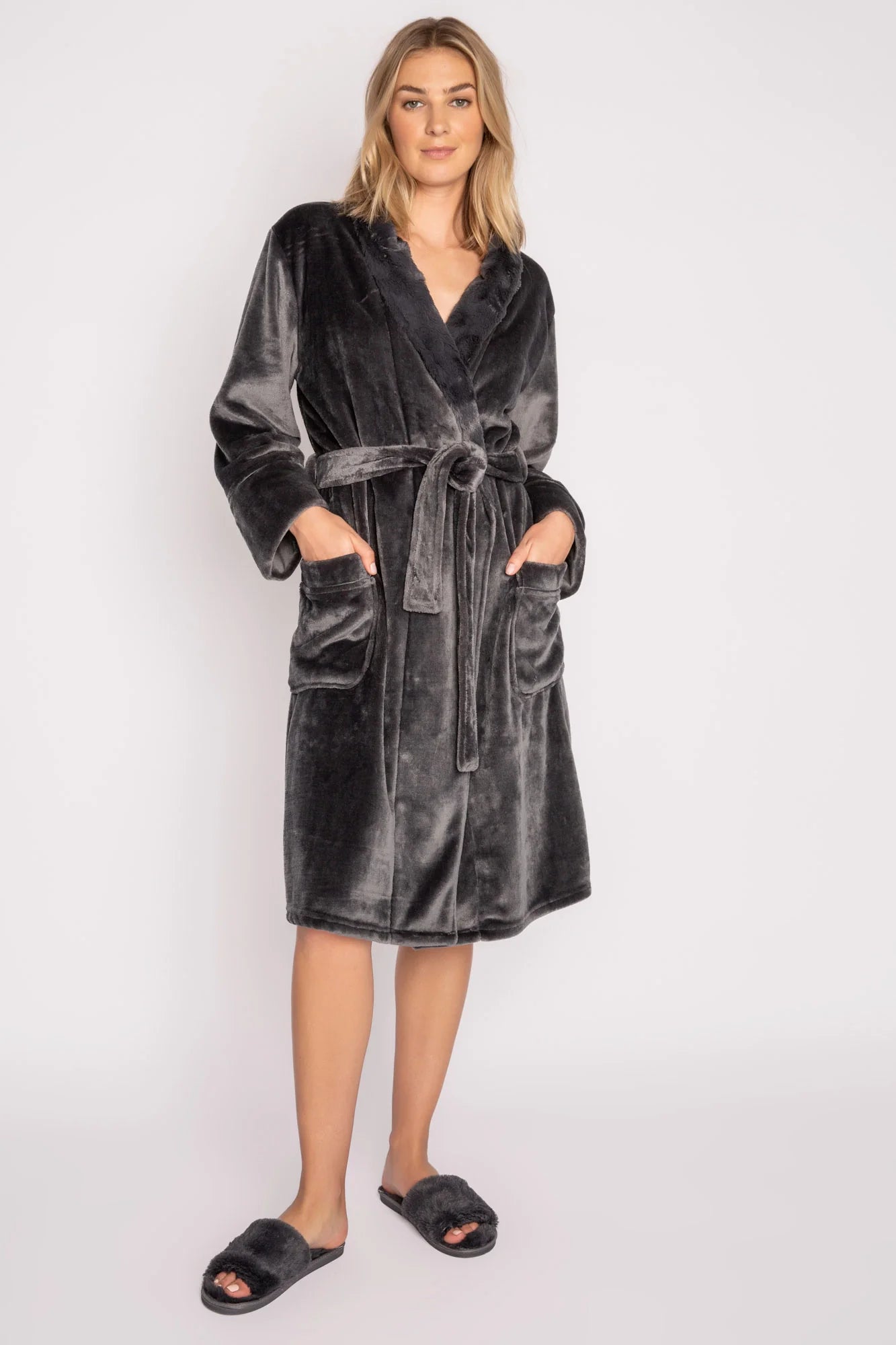 affordable women's pajama setsPJ Salvage Luxe Plush Robe