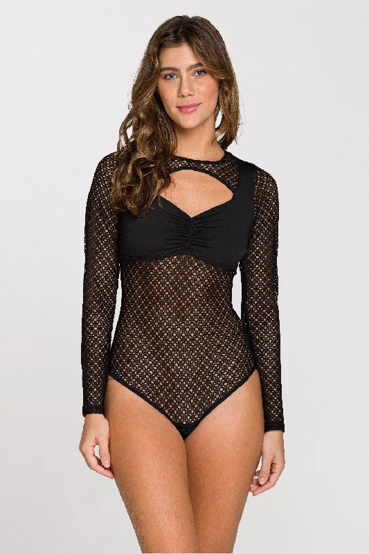 full-body shapewear with adjustable strapsTwilight Long Sleeve Bodysuit